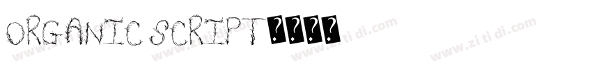 Organic Script字体转换